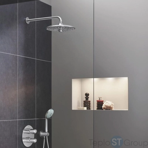 Верхний душ с душевым кронштейном 38 cм Grohe Euphoria 260 SmartControl 26459000 3 режима хром - купить оптом у дилера TeploSTGroup по всей России ✅ ☎ 8 (800) 600-96-13 фото 8