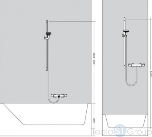 Душевой набор Hansgrohe Raindance Select S 120 3jet/Unica 26630400 белый/хром - купить с доставкой по России фото 4