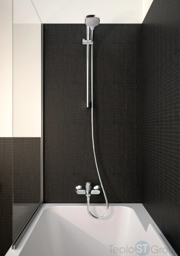 Смеситель для ванны Hansgrohe Logis 71400670 черный - купить с доставкой по России фото 6