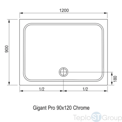 Душевой поддон Ravak Chrome 120x90 XA04G701010 - купить с доставкой по России фото 3