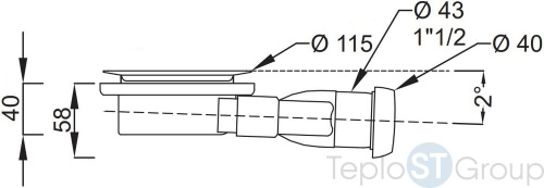 Сифон для поддона Jacob Delafon Flight Neus E9A1364-CP - купить оптом у дилера TeploSTGroup по всей России ✅ ☎ 8 (800) 600-96-13 фото 3