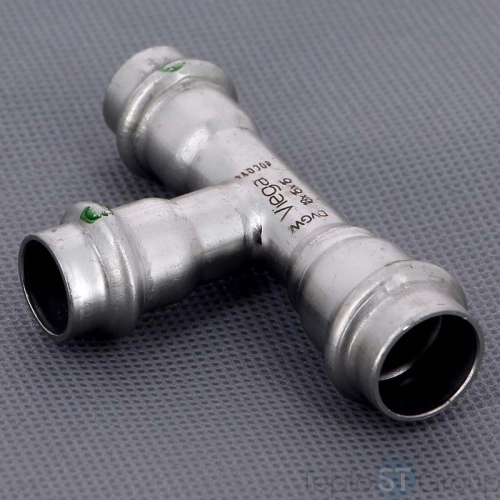 Тройник пресс нержавеющая сталь Sanpress Inox VIEGA 18x15x15 (452469) - купить оптом с доставкой по России фото 2