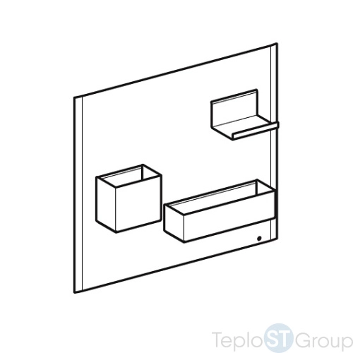 Комплект магнитной доски Geberit Acanto 500.649.01.2 белый - купить с доставкой по России фото 4