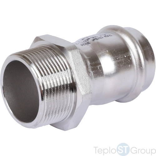 Sanha 9243G пресс-фит. нерж.сталь, ниппель перех.ВПр-НР, 42x11/2 - купить оптом с доставкой по России фото 4