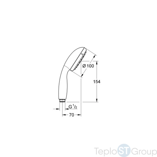 Душевая лейка Grohe New Tempesta 26161001 - купить оптом у дилера TeploSTGroup по всей России ✅ ☎ 8 (800) 600-96-13 фото 3