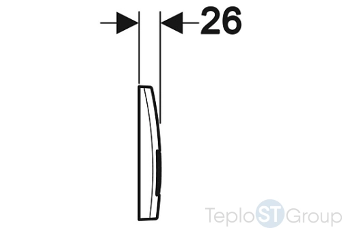 Кнопка смыва Geberit Delta50 115.119.14.1 - купить оптом у дилера TeploSTGroup по всей России ✅ ☎ 8 (800) 600-96-13 фото 2