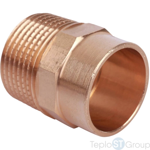 Sanha 4243g переход ВП-НР, бронза22x3/4, для медных труб под пайку - купить оптом с доставкой по России фото 2