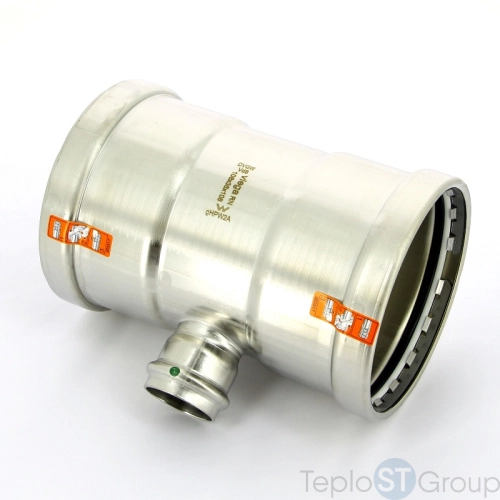Тройник пресс нержавеющая сталь Sanpress Inox VIEGA 108x35x108 (483104) - купить оптом с доставкой по России фото 2