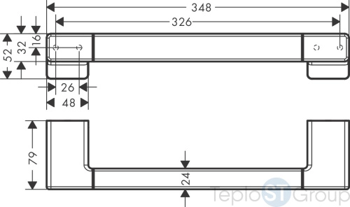 Поручень Hansgrohe AddStoris 41744000 - купить с доставкой по России фото 2