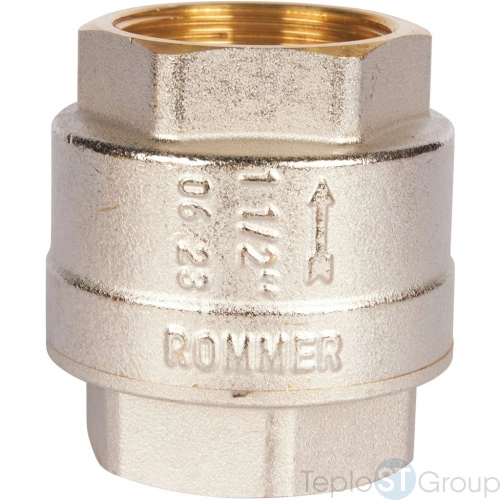 Rommer RVC-0002-000040 Rommer 11/2 Клапан обратный пружинный муфтовый с пластиковым седлом - купить с доставкой по России