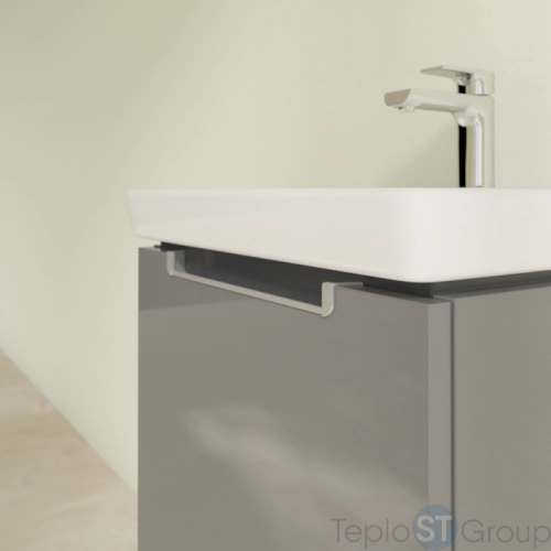 Тумба под раковину Villeroy & Boch Subway 2.0 485 x 420 x 379 mm A68500FP 1 выдвижной ящик, Glossy Grey - купить с доставкой по России фото 6