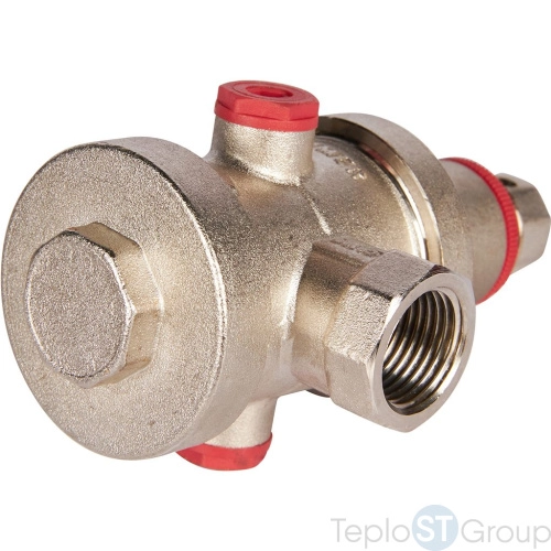 Rommer RVS-0008-000015 Rommer Редуктор давления PN25 вн/вн 1/2 с выходом под манометр - купить оптом с доставкой по России фото 3