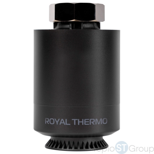 Термостат радиаторный электронный Royal Thermo Smart Heat, черный - купить оптом с доставкой по России фото 3