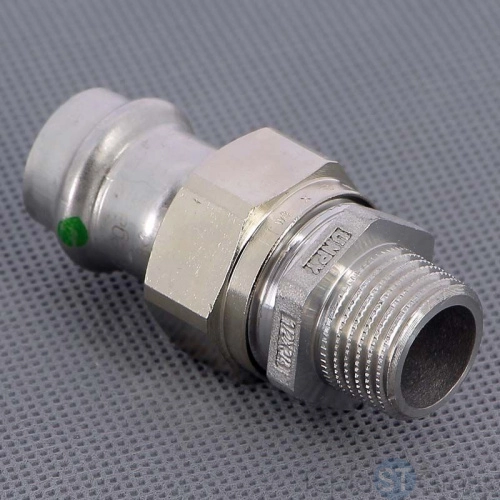Муфта пресс-Н нержавеющая сталь Sanpress Inox VIEGA 15х1/2" 436445 - купить оптом с доставкой по России фото 2