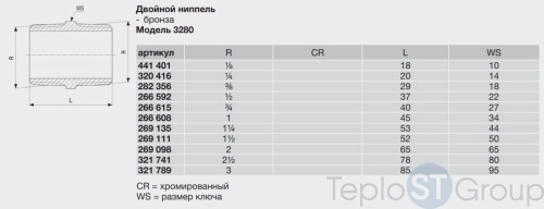 Ниппель бронза Viega 1/4" (320416) - купить оптом у дилера TeploSTGroup по всей России ✅ ☎ 8 (800) 600-96-13 фото 5