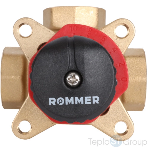 Rommer 3-х ходовой смесительный клапан 3/4 KVs 6,3 - купить оптом у дилера TeploSTGroup по всей России ✅ ☎ 8 (800) 600-96-13 фото 4