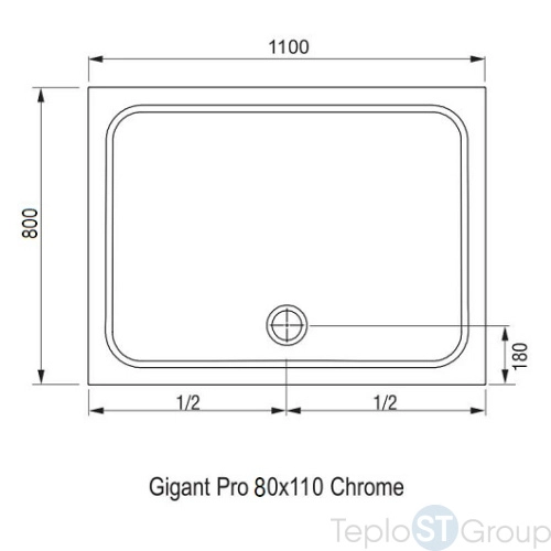 Душевой поддон Ravak Chrome 110x80 XA04D401010 - купить с доставкой по России фото 4