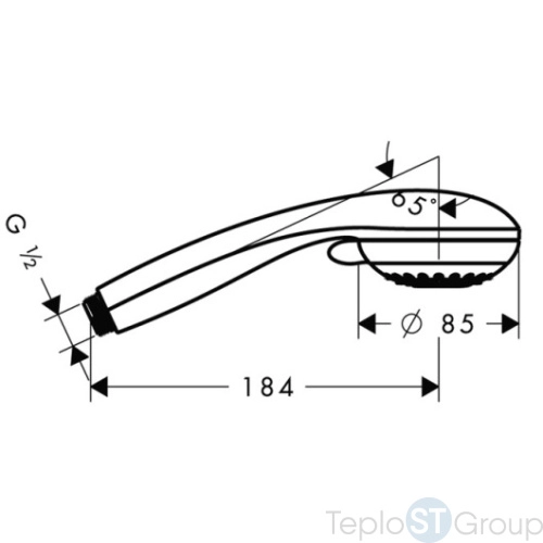 Ручной душ Hansgrohe Crometta 85 28563000, Multi 3jet - купить оптом у дилера TeploSTGroup по всей России ✅ ☎ 8 (800) 600-96-13 фото 4