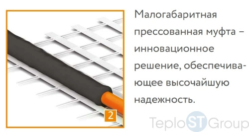 "Теплолюкс" ProfiMat 720 Вт - 4,0 кв.м. Нагревательный мат для теплого пола - купить оптом у дилера TeploSTGroup по всей России ✅ ☎ 8 (800) 600-96-13 фото 4