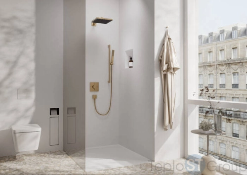 Крючок Hansgrohe AddStoris 41742140 шлифованная бронза - купить с доставкой по России фото 2