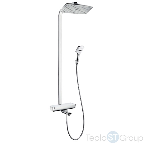 Душевая стойка для ванны Hansgrohe Raindance Select E 360 27113400 Showerpipe, белый/хром - купить с доставкой по России