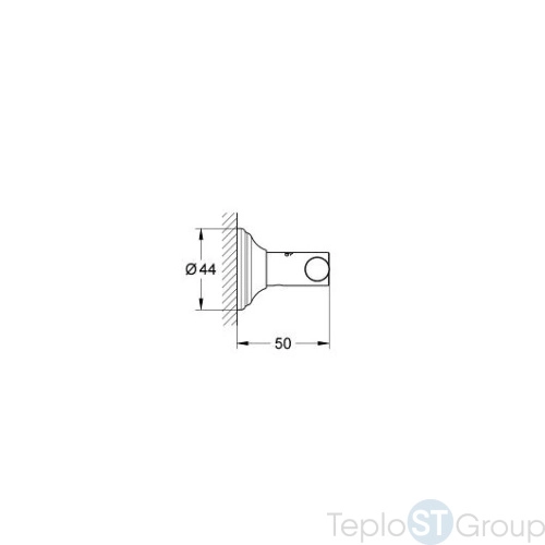 Крючок для банного халата Grohe Essentials Authentic 40656001 хром - купить с доставкой по России фото 2