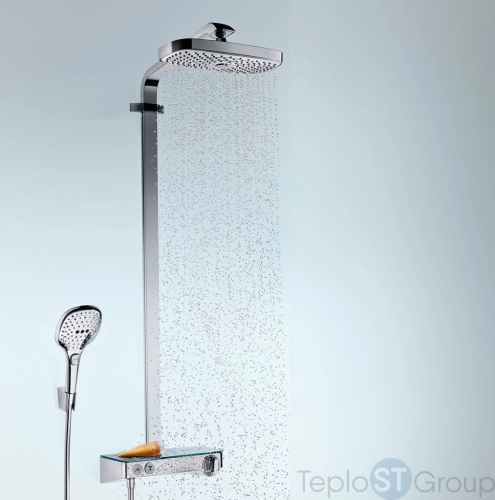 Душевая система Hansgrohe Raindance Select E 300 2jet Showerpipe 27126400 белый/хром - купить с доставкой по России фото 7