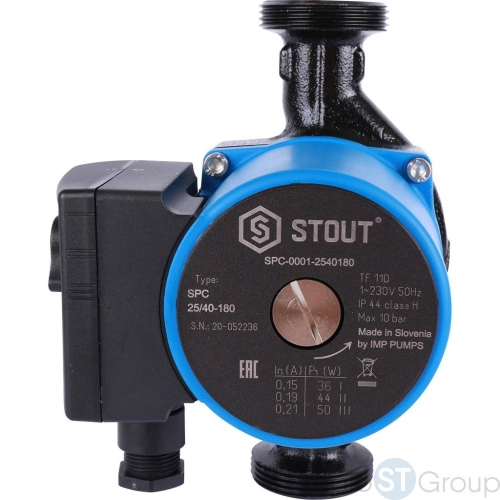 Stout Насос циркуляционный 25/40-180 - купить оптом с доставкой по России фото 2