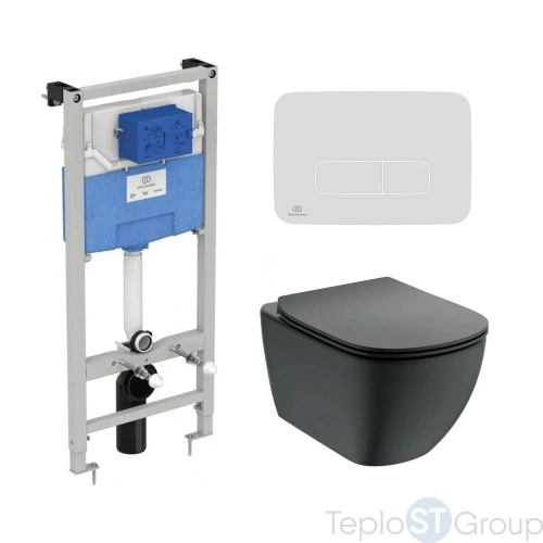 Подвесной унитаз с инсталляцией Ideal Standard T3868V3/459AW - купить оптом с доставкой по России