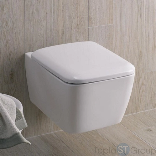 Чаша подвесного унитаза Geberit iCon Square Rimfree 201950000 безободковая - купить с доставкой по России фото 2