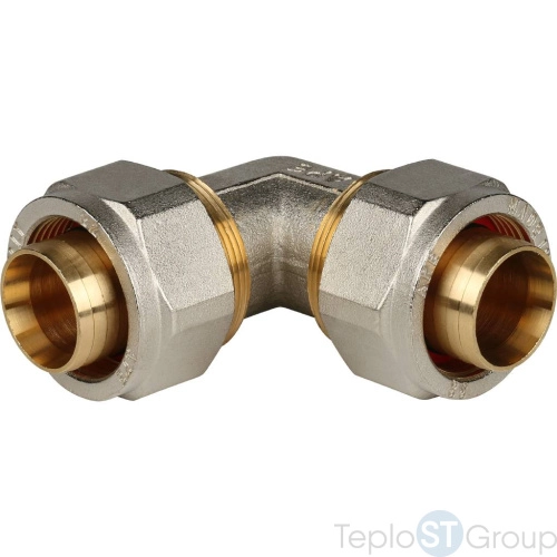 Stout Угольник  90° 32x32 для металлопластиковых труб винтовой - купить оптом с доставкой по России