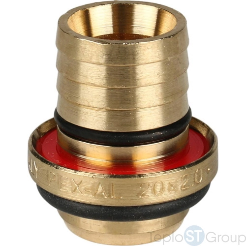 Stout Угольник-переходник с наружной резьбой 1/2 х20 для металлопластиковых труб винтовой - купить оптом с доставкой по России фото 8