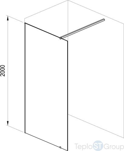 Душевая перегородка Ravak Walk-In Wall 90 GW9W70C00Z1, цвет профиля хром - купить оптом у дилера TeploSTGroup по всей России ✅ ☎ 8 (800) 600-96-13 фото 4