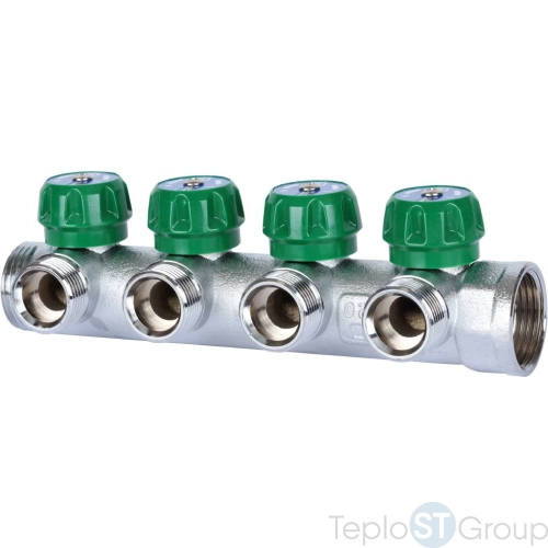 Stout SMB-6850-013404 коллектор регулирующий 1 , 4 отвода 3/4 ЕК - купить оптом у дилера TeploSTGroup по всей России ✅ ☎ 8 (800) 600-96-13