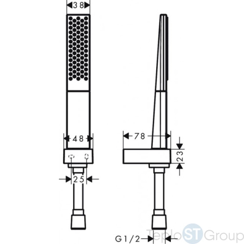 Душевой набор Hansgrohe Rainfinity 26856700 с держателем 100 1jet со шлангом 160 см, белый матовый - купить оптом у дилера TeploSTGroup по всей России ✅ ☎ 8 (800) 600-96-13 фото 2