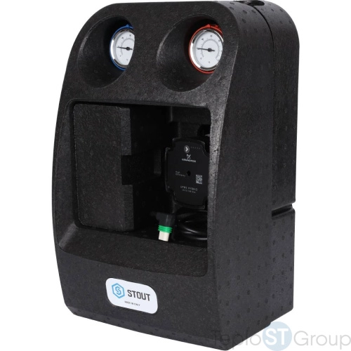Stout SDG-0003 Насосная группа с 3-х ходовым приводным смесителем 1"с насосом Grundfos UPM3 Hybrid 25-70 - купить оптом с доставкой по России фото 6
