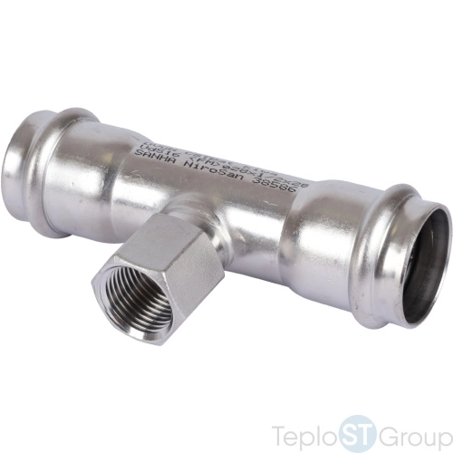 Sanha 9130G пресс-фит. нерж.сталь, тройник ВПр-ВР-ВПр, 28x1/2x28 - купить оптом с доставкой по России