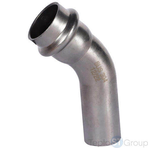 Rommer RSS-0004-000022 Rommer Угольник однораструбный 45°-НПр, 22, из нержавеющей стали прессовой - купить оптом с доставкой по России