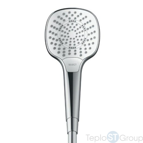 Ручной душ Hansgrohe Croma Select E Multi 26810400 белый/хром - купить оптом у дилера TeploSTGroup по всей России ✅ ☎ 8 (800) 600-96-13 фото 2