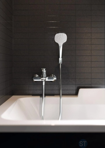 Смеситель для ванны Hansgrohe Logis 71400670 черный - купить с доставкой по России фото 5