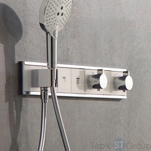 Термостат Hansgrohe RainSelect 15356600 для 3 потребителей, черный хром - купить с доставкой по России фото 2