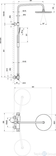 Душевая стойка Ravak X07P643 хром - купить оптом у дилера TeploSTGroup по всей России ✅ ☎ 8 (800) 600-96-13 фото 4