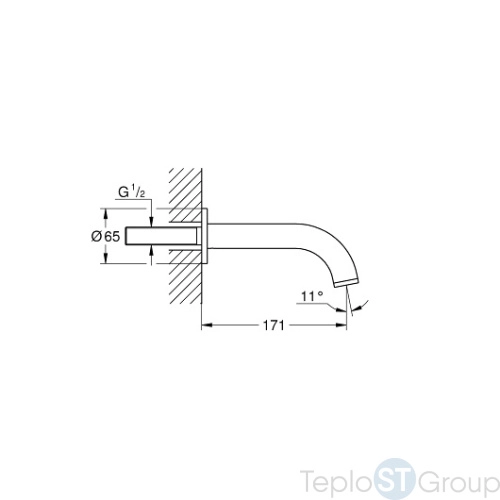 Излив для ванны Grohe Atrio 13139DC3 хром - купить с доставкой по России фото 3