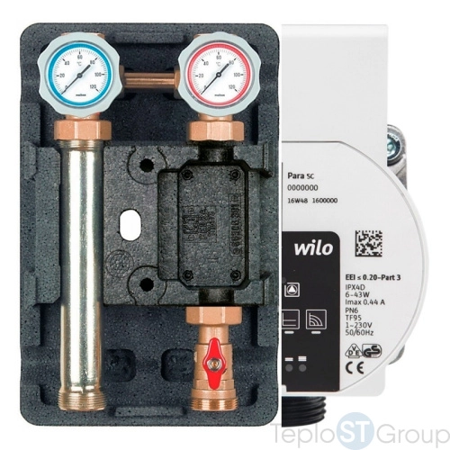 Насосная группа Meibes UK 1",без смесителя с насосом Grundfos UPM3 Hybrid 25-70 (арт.M66811.36) - купить с доставкой по России