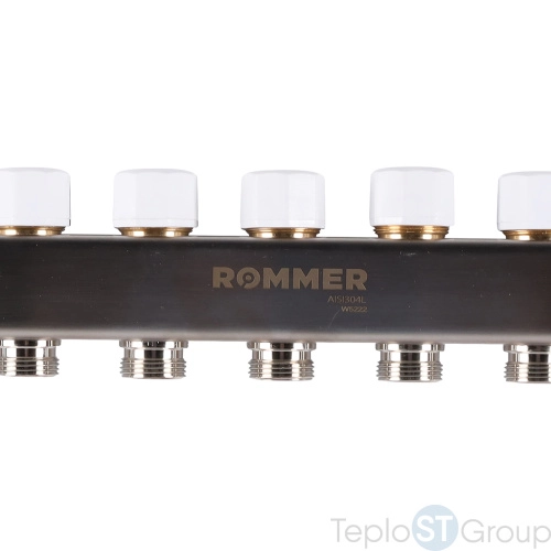 Rommer RMS-1200-000011 Rommer Коллектор из нержавеющей стали с расходомерами 11 вых. - купить с доставкой по России фото 7