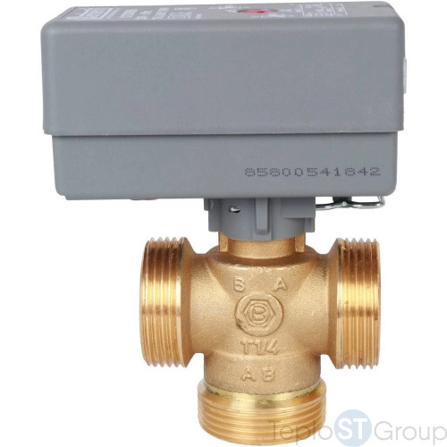 Stout Компактный 3-Ходовой зональный клапан, сервопривод 230V, с кабелем 1м., НР 1 1/4 - купить оптом с доставкой по России фото 2