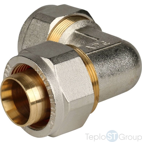 Stout Угольник  90° 32x32 для металлопластиковых труб винтовой - купить оптом с доставкой по России фото 13