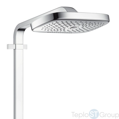 Душевая стойка Hansgrohe Raindance Select E 300 3jet 27127000 Showerpipe, хром - купить с доставкой по России фото 2