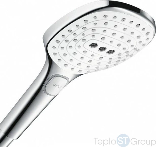 Душевая стойка для ванны Hansgrohe Raindance Select E 360 27113400 Showerpipe, белый/хром - купить с доставкой по России фото 7