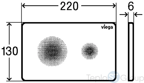 Кнопка смыва Viega Visign for Style 774356 белая - купить с доставкой по России фото 3